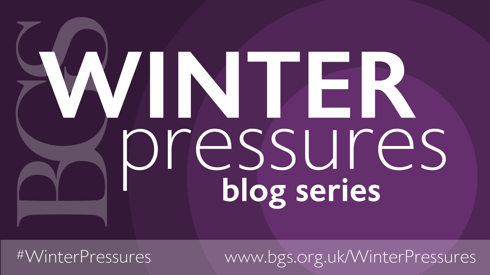 Winter Pressures Blog Series British Geriatrics Society